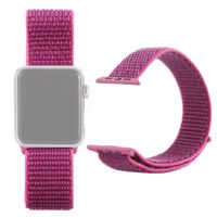 Sport Ersatz Armband für Apple Watch Series 38 – 41 mm Nylon, Farbe:Violett, Modell:Apple Watch SE 40mm