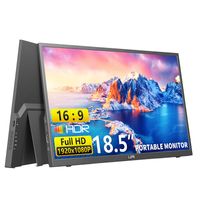 Lipa HDR-80 tragbarer Monitor Full HD 18,5 Zoll - 100 Hz - Portable monitor - Gaming Monitor - Externer Bildschirm - Freesync