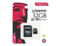 Pamäťová karta Kingston Canvas microSDHC Class 10 + adaptér 32 GB