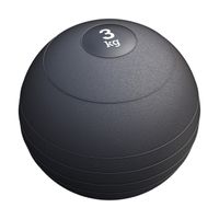 GORILLA SPORTS® Medizinball - 3kg Gewichte, mit Griffiger Oberfläche, Rutschfest, Schwarz - Gewichtsball, Fitnessball, Slamball, Trainingsball