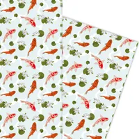 Frisches Koi Karpfen Teich Geschenkpapier - G5897, 32 x 48cm
