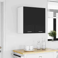vidaXL Szafka ścienna czarna 60x31x60 cm płyta wiórowa