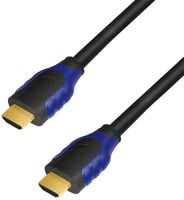 LogiLink HDMI Kabel High Speed HDMI Stecker - Stecker 5 m schwarz / blau
