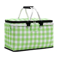 20L Faltbar Einkaufskörbe Groß Isolierkorb Kühlkorb Kühltasche Picknickkorb Thermotasche Kühltasche Thermo Tasche Kühlbox