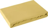 Prześcieradło JERSEY z gumką 120x200 +25cm musztardowe