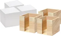 VBS Zettelbox mit Notizklotz 9x9x9cm Weiß, 3er-Pack