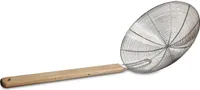 020 Metallsieb Holzgriff Ø 20cm Wok Sieb Abtropfsieb Seiher Durchschlag Rundsieb Öl Löffel