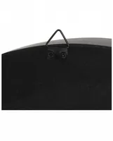 Schwarzer Halbmond als Gothic Wandregal 42cm