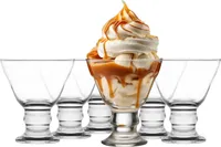 Glasmark KROSNO 1992 Dessertgläser-Set Eisbecher aus Glas 6-er Set 6x200 ml