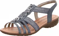 Remonte  Damenschuhe Sandalen Flach Blau Freizeit, Schuhgröße:36 EU
