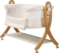 BabyGo Beistellbett SidebySide, Echtholz