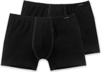 Schiesser 2-pack Bavlna Essentials šortky Puristický design a perfektní střih, Malé logo na pase, V perfektně padnoucí, elastické kvalitě single jersey