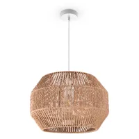 Pendelleuchte Esstisch Papier Boho Hängelampe Esszimmer Lampe E27 Rattan