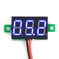 0,28 Mini Digital-Voltmeter mit LED Anzeige, 0-99V, 3-Wire, blau