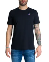 LE COQ SPORTIF T-shirt Herren Baumwolle Schwarz GR51999 - Größe: L