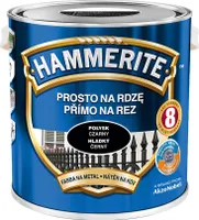 Hammerite Metallschutzlack, Rostschutzlack, Schwarz glänzend, 2,5l
