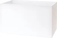 Lampenschirm rechteckig, weiß, 40x22x24cm