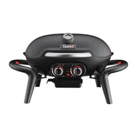 TAINO KENAI Gasgrill klein Tischgrill Outdoorküche Aluguss Schwarz