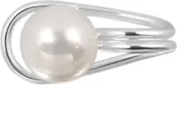 Ohrklemme Perle aus 925 Silber Damen