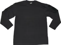 MFH US Shirt, langarm, mit Ärmeltaschen, schwarz