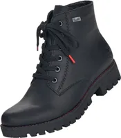 Rieker Schnürstiefel - Tiefschwarz Kunstleder Größe: 36 Normal