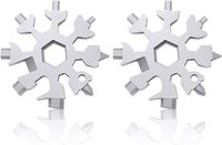 2x Schneeflocke Schraubendreher Tragbares Multi-Tool Schneeflocke Outdoor 18 in1 
