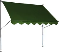 Klemmmarkise Standard 150 cm uni grün