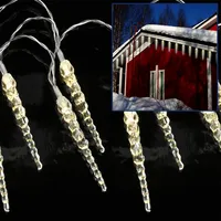 LED rozprávkové svetielka - 40 rampúšikov s teplou bielou LED - D: 3,9 m - priehľadný kábel - na vonkajšie použitie