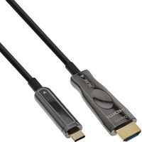 InLine® USB-C zu HDMI AOC Kabel, Monitorkabel 4K60Hz (DP Alt Mode), 15m