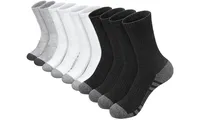 Alster Herz® 5 Paar Freizeitsocken Herren, Langes Sportsocken-Set, ideal als Tennissocken, Größe 39-46 für aktiven Lifestyle, A0613 Schwarz