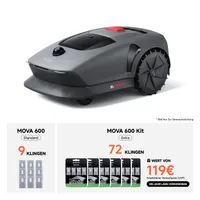 Dreame MOVA 600 Kit Mähroboter, UltraView™ kabellose Einrichtung & genaue Kartierung bis 600 m², Smarte Hindernisvermeidung, Leiser Betrieb