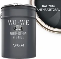 Metallschutzlack 4in1 Metalllack Metallfarbe Metallschutzfarbe MATT W909 Anthrazitgrau - 2,5L