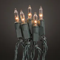 Lichterkette Mini 200 Kerzen warmweiß 40 m Trafo Outdoor Außen IP44 Garten Party
