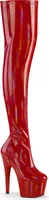 ADORE-3000HWR Damen Boots von Pleaser, Rot  , EU 44, US 14
