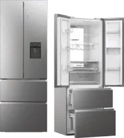 Haier HFW7720EWMP French Door mit Edelstahlfront Wasserspender