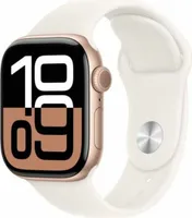 Apple Watch Series 10 GPS 42 mm růžový hliník s světlým růžovým sportovním náramkem - malý/ střední