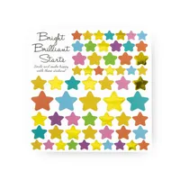 8 Farben, 1000 Stück, Sticker Sterne Aufkleber Bunt Glitzer - 15mm