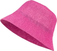 styleBREAKER Damen Sonnenhut aus Papierstroh faltbarer Fischerhut leichter Bucket Hat mit Schweißband Sommerhut mit Krempe als Sonnenschutz für Outdoor Strand Freizeit