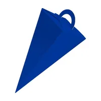 50x itenga Geschenktüte Schultüte mit Griff 14 cm, Blau