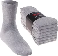 MT Damen und Herren Sport- und Freizeitsocken (8 Paar) Tennissocken - Sportgrau 43-46