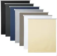 WOLTU Verdunklungsrollo ohne Bohren, Thermorollo Klemmfix Fensterrollo Seitenzugrollo easyfix Sichtschutz und Sonnenchutz, Klemmrollo für Fenster & Tür, Beige 110x160 cm