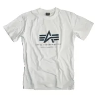 Alpha Industries - Basic T-Shirt Logo White/Weiß Größe M