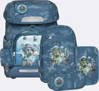 Beckmann Schulranzen-Set Plus Air Jungle Game Purple 6tlg
