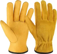 Sicherheitshandschuhe aus Leder für die Gartenarbeit, Schutzhandschuhe für Männer und Frauen