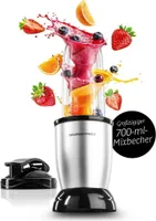 GOURMETmaxx Smoothie Maker 700ml Mini-Standmixer für Smoothies Cocktails praktischer To-go-Aufsatz Zerkleinerer Nutrition Mixer & zum Pürieren 4-tlg.