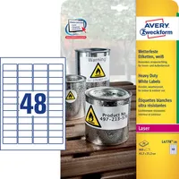 Avery L4778-20 Etykieta na drukarkę Samoprzylepna etykieta na drukarkę