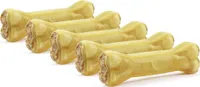 DOGBOSS 100% Natur Kauknochen - Hundeknochen, Rinderhaut mit Lamm, 5 Stück 17 cm