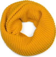 styleBREAKER Damen Strick Loop Schal Einfarbig mit Linksstrick Muster, warmer Winter Strickschal, Schlauchschal 01018166