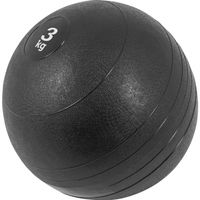 GORILLA SPORTS® Medizinball - 3kg Gewichte, mit Griffiger Oberfläche, Rutschfest, Schwarz - Gewichtsball, Fitnessball, Slamball, Trainingsball