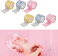 6 kusů Nano Tape Bubbles toy, bezlepková nanopáska pro výrobu bublin, průhledná víceúčelová 5 cm * 300 cm